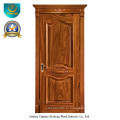 Европейский Стиль твердая деревянная дверь с резьбой (ДС-049)